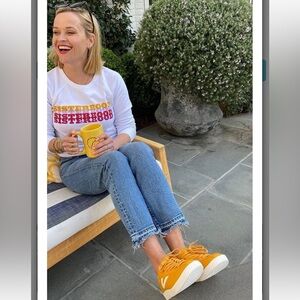 Draper James White Multi Colored Sisterhood‎ Sweatshirt. Size 1X.